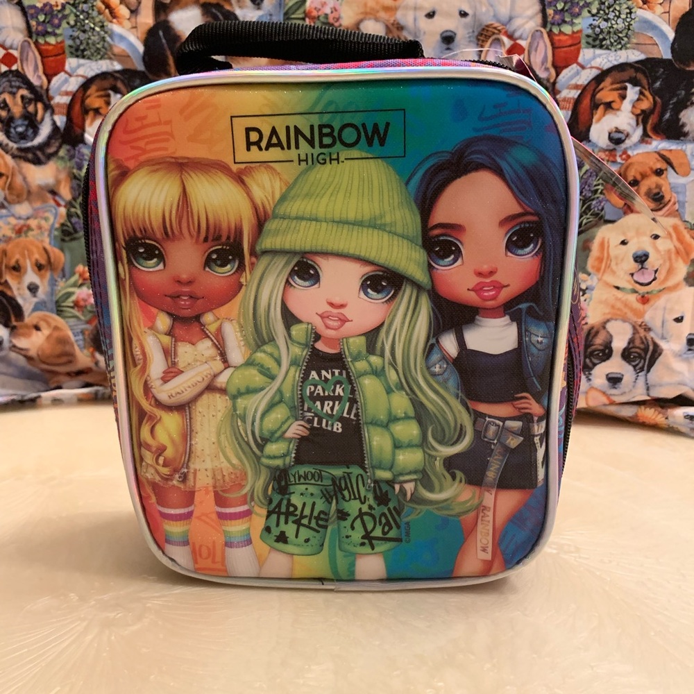 Rainbow high lunch bag